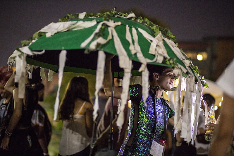 Night parade of AMC party attendees