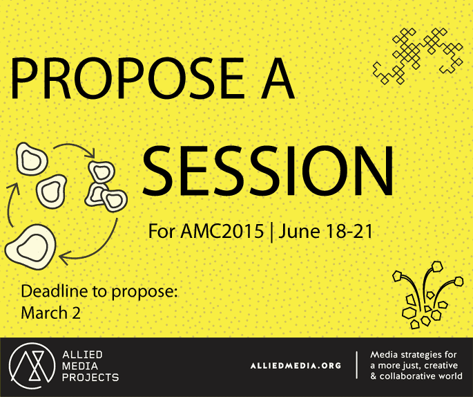 Graphic to "Propose a Session for AMC2015"