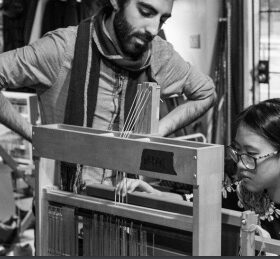 Two Weavers at the Loom
