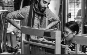 Two Weavers at the Loom