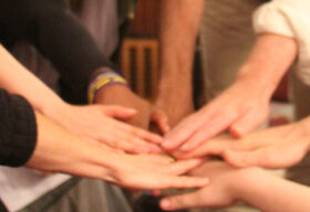 Hands joined in the middle
