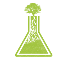 Visionary Organizing Lab logo with a tree growing from a beaker