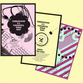 Three zine covers